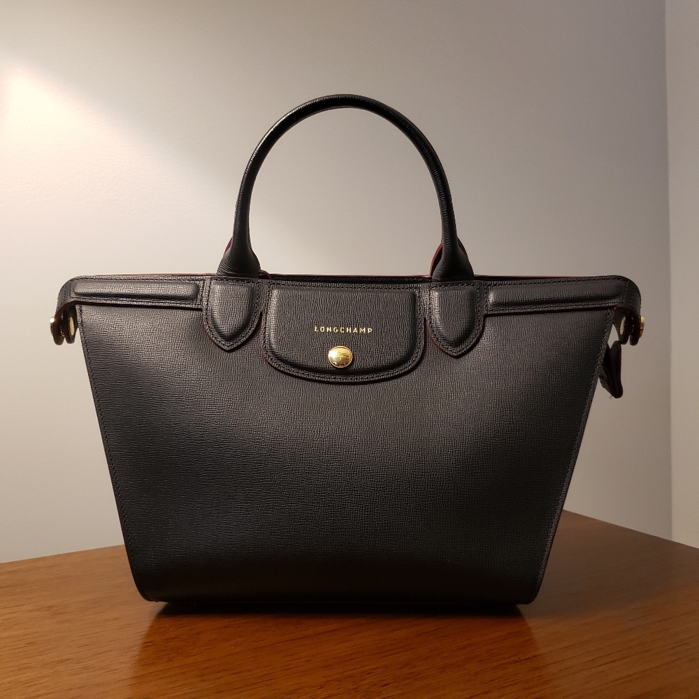 Longchamp Le Pliage Heritage Leather Bag Excellent Condition